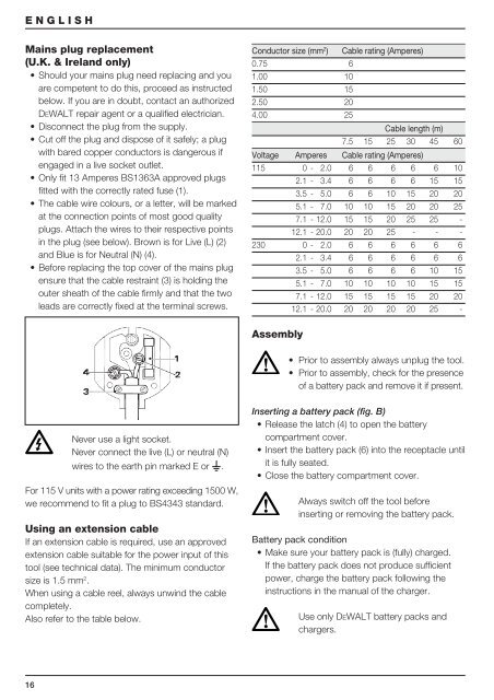 radio dc010 - Service - DeWALT