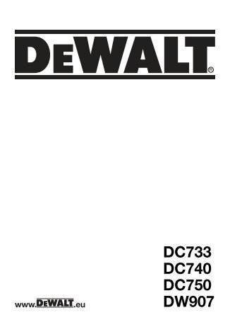 N074721 man cdls drills DC733 Euro.indd - Service - DeWALT