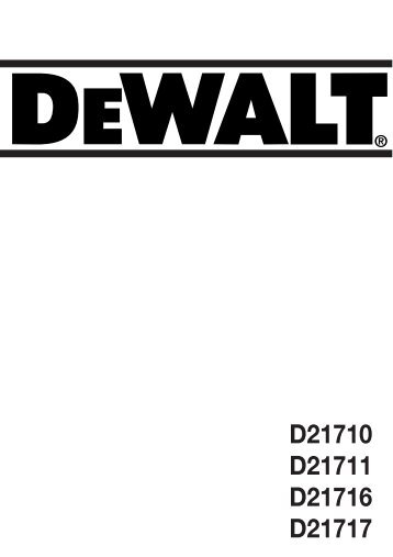 D21710 D21711 D21716 D21717 - Service - DeWALT