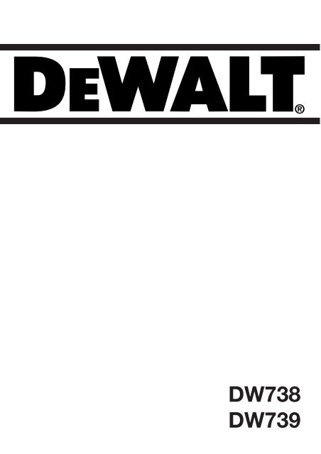 DW738 DW739 - Service - Dewalt.no