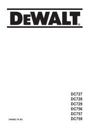DC727 DC728 DC729 DC756 DC757 DC759 - Service - DeWALT