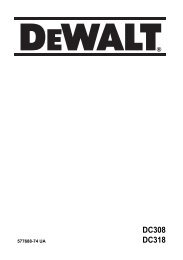 DC308 DC318 - Dewalt