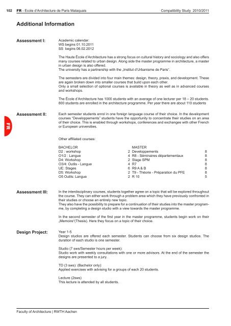 Faculty of Architecture | RWTH Aachen