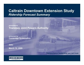 Caltrain Downtown Extension Study - Streetsblog San Francisco