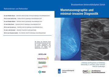 Mammasonographie und minimal-invasive Diagnostik