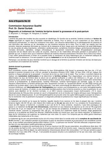 Avis d'Experts No 22 Commission Assurance Qualité Prof ... - SGGG