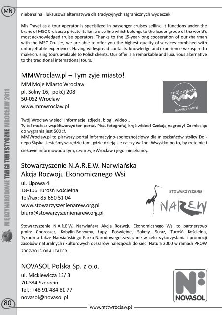 Catalogue 2011 - International Tourism Trade Show - Wroclaw 2010