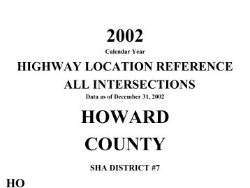 Howard County - Maryland State Highway Administration