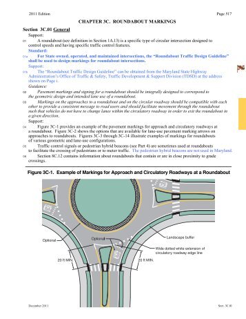 Roundabout Markings - Maryland State Highway Administration