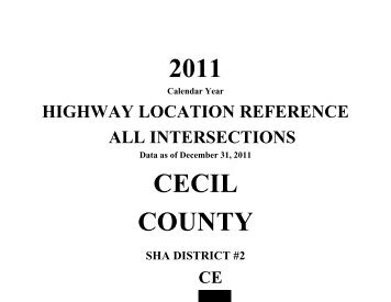 Cecil County - Maryland State Highway Administration