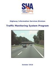 Traffic Monitoring System Program - Maryland State Highway ...