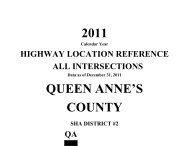 Queen Anne's County - Maryland State Highway Administration