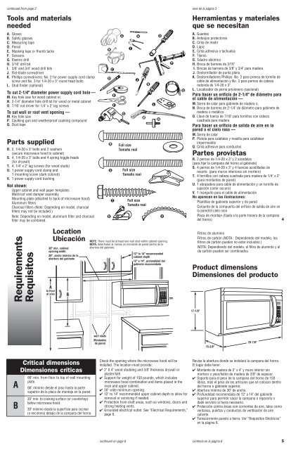 Installation Instructions Microwave Hood ... - How2Install.It