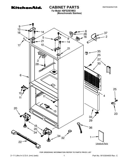 Cabinet Parts Kitchenaid