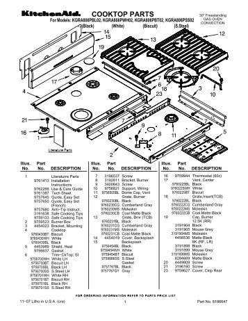 COOKTOP PARTS