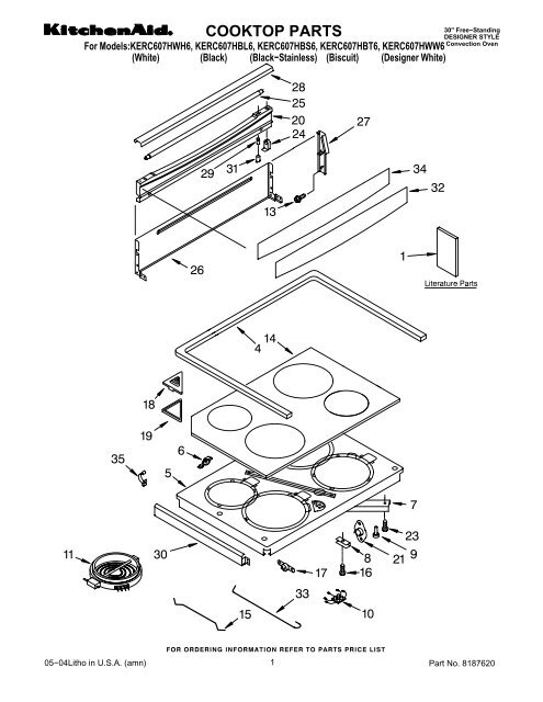 Cooktop Parts Kitchenaid