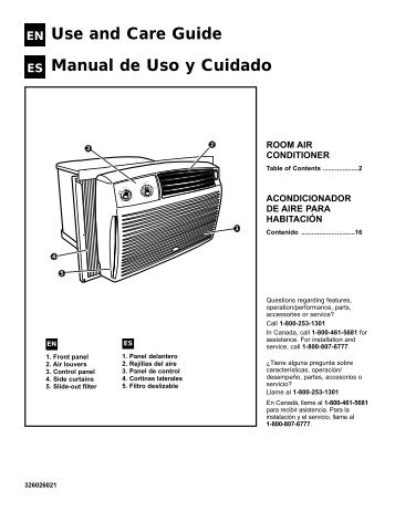 Use and Care Guide Manual de Uso y Cuidado