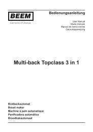 Bedienungsanleitung Multi-back Topclass 3 in 1