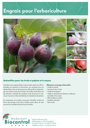 Engrais pour l'arboriculture - Andermatt Biocontrol AG