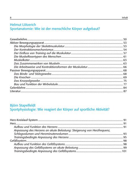 Sportbiologie - Kursbuch Sport 1