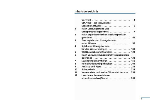 1001 Spiel- und Übungsformen im Schwimmen