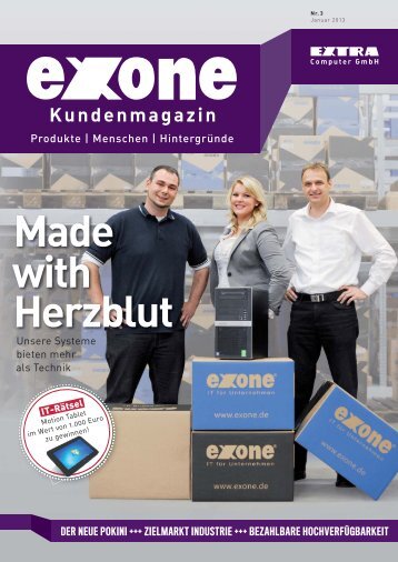 Kundenmagazin Made with Herzblut - EXTRA Computer GmbH