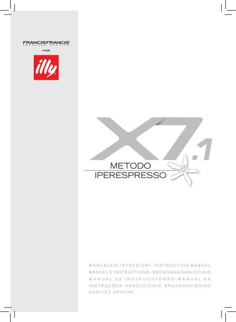 Manuale della X7.1 Iperespresso - Illy