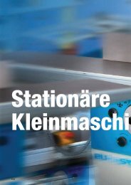 STATIONbRE KLEINMASCHINEN - Keller-Maschinen