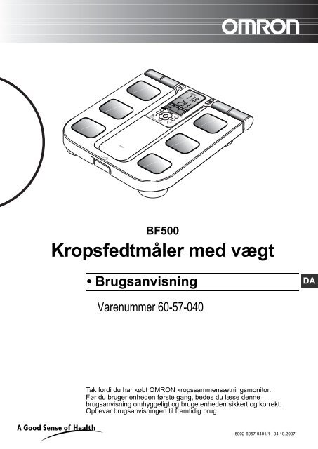 HBF500 minor languages.book(HBF500-DA.fm) - Mediq Danmark A/S