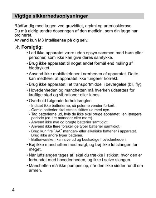 Model M3 Intellisense - Mediq Danmark A/S