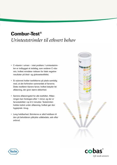 Fordele ved Combur-Test urinteststrimler - Mediq Danmark A/S