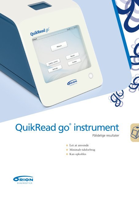 QuikRead go® instrument - Mediq Danmark A/S