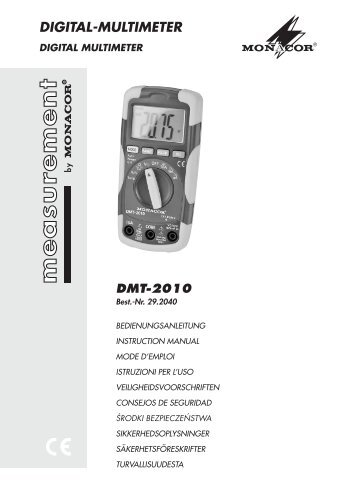 DIGITAL-MULTIMETER - Monacor