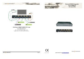 Powered HDMI Expander Type 36008275 For beeLINK - OneRemote