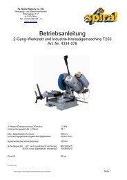 Betriebsanleitung - Spiral.at - Spiral Reihs & Co.