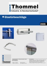 Glastürbeschläge - Thommel I & H GmbH