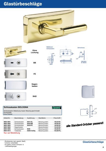 Glastürbeschläge - Thommel I & H GmbH