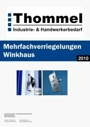 Winkhaus Mehrfachverriegelungen 2010 - Thommel I & H GmbH