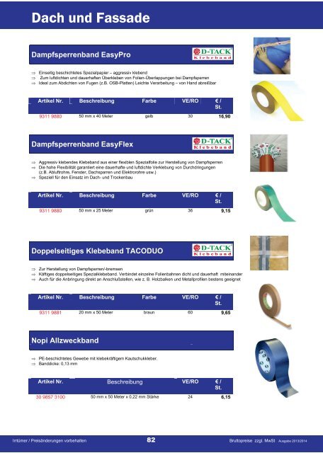 Zimmereikatalog 2013/2014 - Thommel I & H GmbH