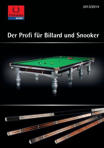 Der Profi für Billard und Snooker - Winsport
