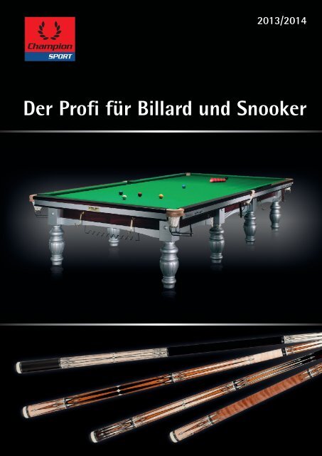 Der Profi für Billard und Snooker - Winsport