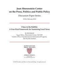 A User-First Framework for Sustaining Local News - Harvard ...