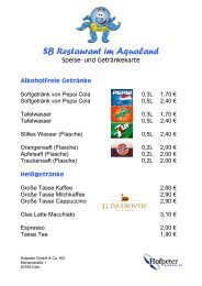 Download Speisekarte SB Restaurant - Aqualand