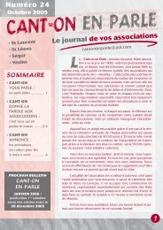 1 Le journal de vos associations Numéro 24 - Syndicat d'Initiative ...