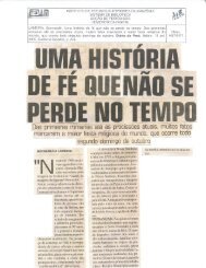 Uma história de fé que não se perde no tempo - SIB - Iesam