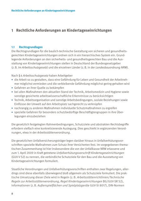 sichere Kindertageseinrichtung - Unfallkasse NRW