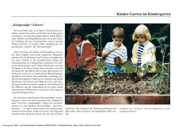 Kinder-Garten im Kindergarten - Sichere Kita