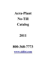 Acra-Plant No-Till Catalog