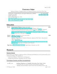 Francesco Volpe Education Research - Columbia University