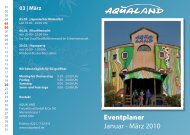 Eventplaner Januar - März 2010 - Aqualand